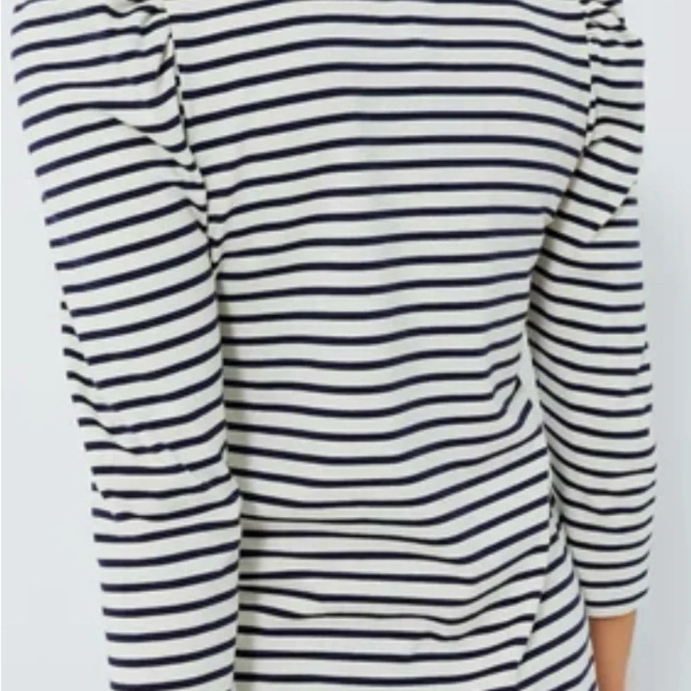 Pomander Place Navy Striped Vesty Long Sleeve Crewneck - Picture 3 of 7